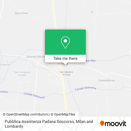 Pubblica Assistenza Padana Soccorso map