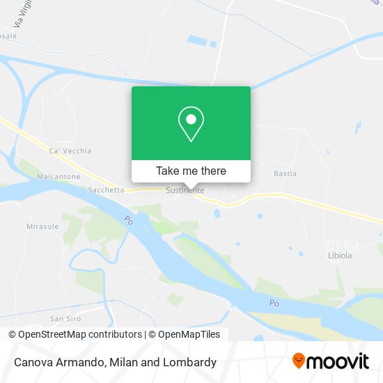 Canova Armando map