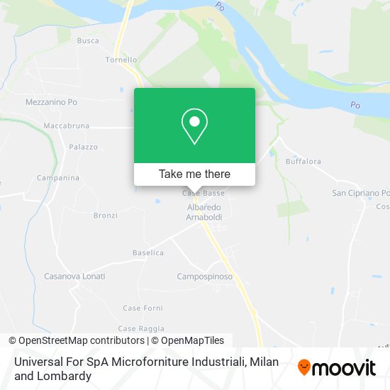 Universal For SpA Microforniture Industriali map