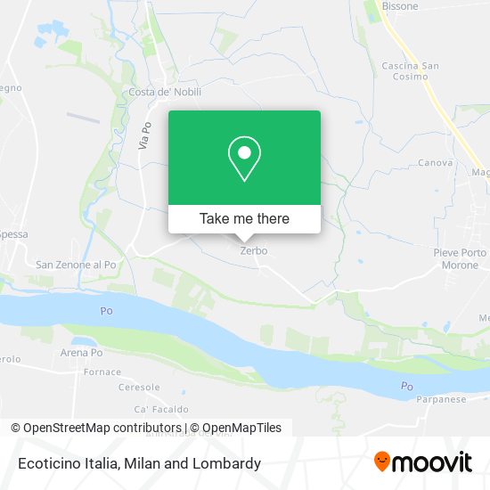Ecoticino Italia map