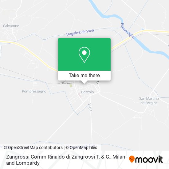 Zangrossi Comm.Rinaldo di Zangrossi T. & C. map