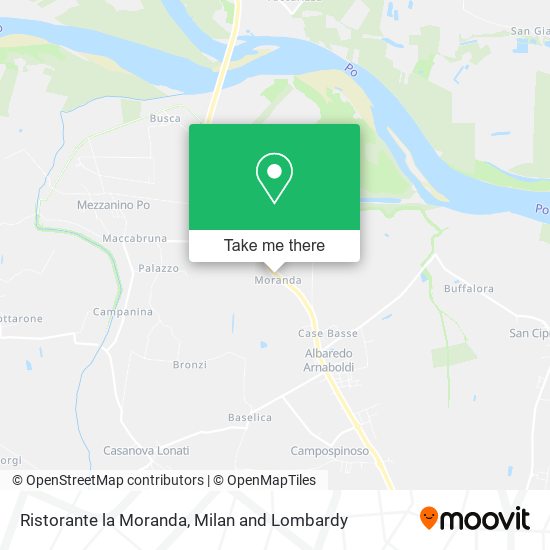 Ristorante la Moranda map