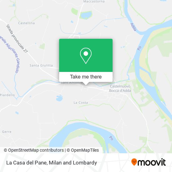 La Casa del Pane map