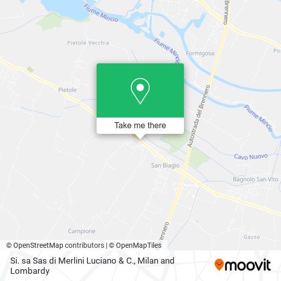 Si. sa Sas di Merlini Luciano & C. map