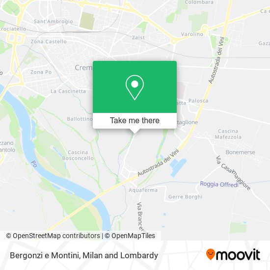 Bergonzi e Montini map