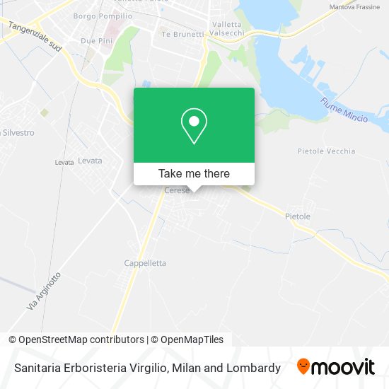 Sanitaria Erboristeria Virgilio map