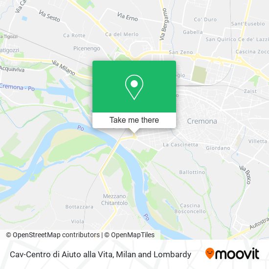 Cav-Centro di Aiuto alla Vita map