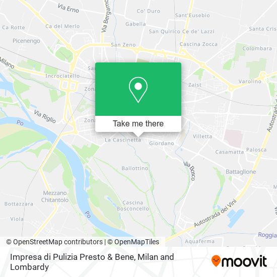 Impresa di Pulizia Presto & Bene map