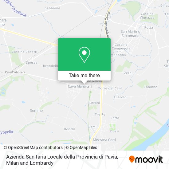 Azienda Sanitaria Locale della Provincia di Pavia map