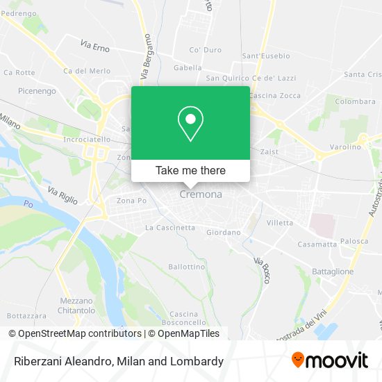 Riberzani Aleandro map