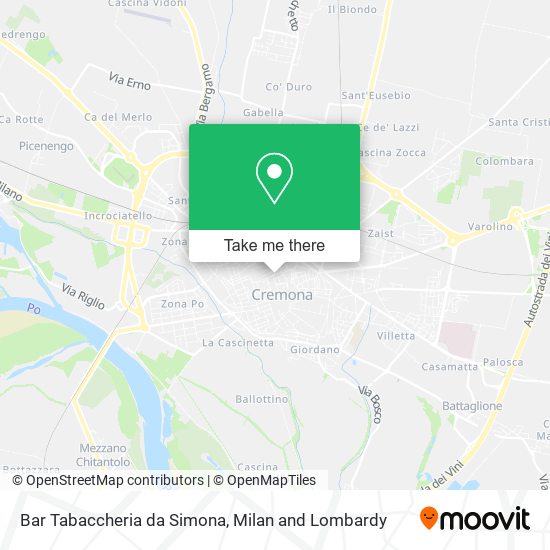 Bar Tabaccheria da Simona map