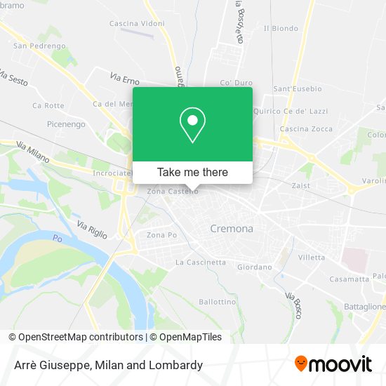 Arrè Giuseppe map