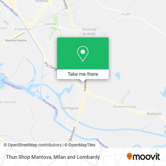 Thun Shop Mantova map