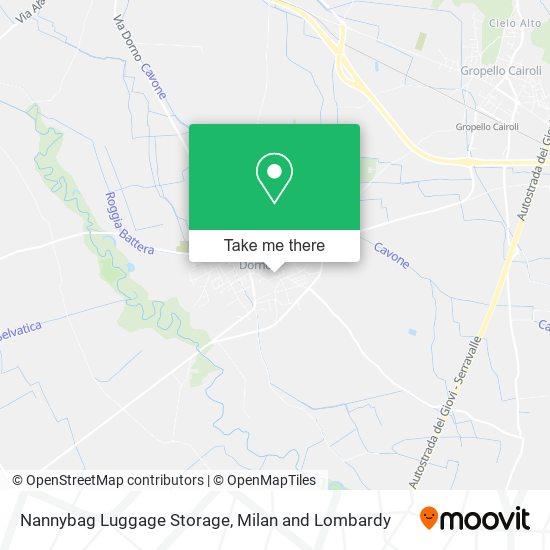 Nannybag Luggage Storage map