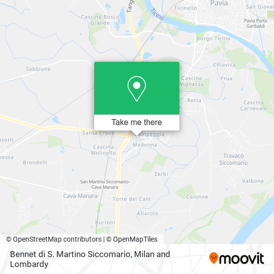 Bennet di S. Martino Siccomario map
