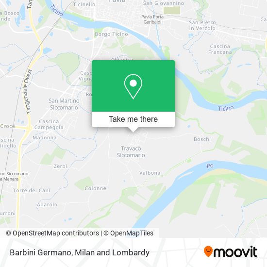 Barbini Germano map