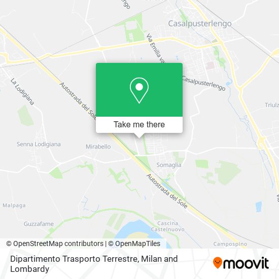 Dipartimento Trasporto Terrestre map