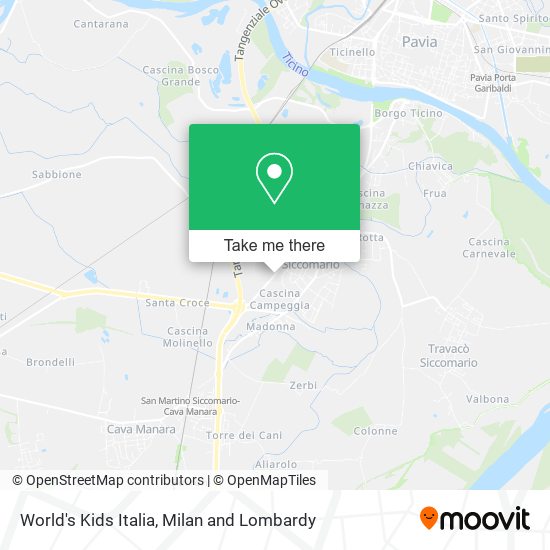 World's Kids Italia map