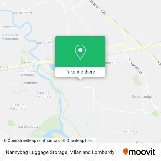 Nannybag Luggage Storage map