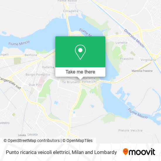 Punto ricarica veicoli elettrici map
