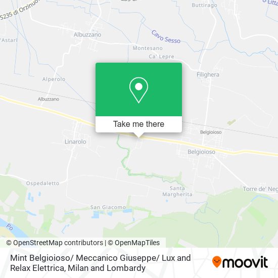 Mint Belgioioso/ Meccanico Giuseppe/ Lux and Relax Elettrica map