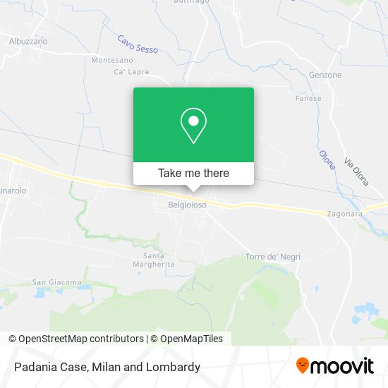 Padania Case map