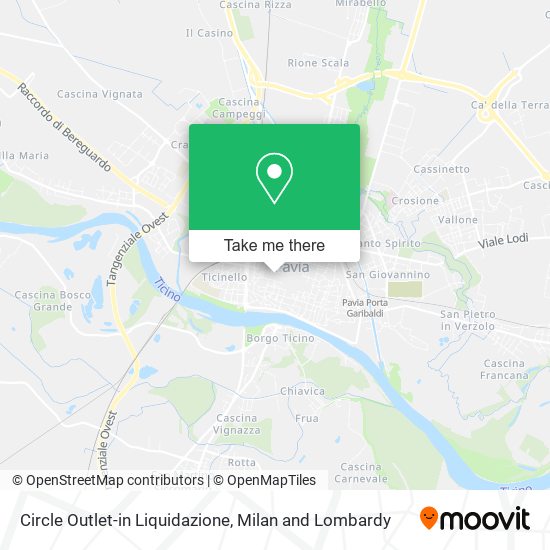 Circle Outlet-in Liquidazione map