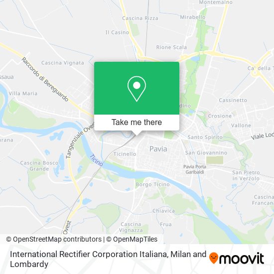 International Rectifier Corporation Italiana map