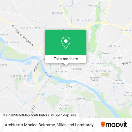 Architetto Monica Beltrame map