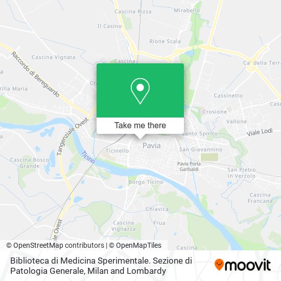 Biblioteca di Medicina Sperimentale. Sezione di Patologia Generale map