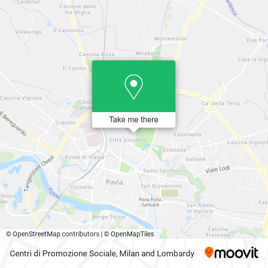 Centri di Promozione Sociale map