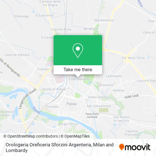 Orologeria Oreficeria Sforzini Argenteria map