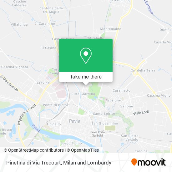 Pinetina di Via Trecourt map