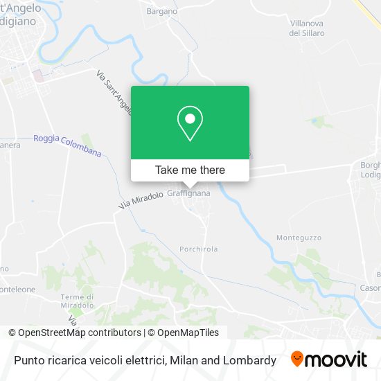 Punto ricarica veicoli elettrici map