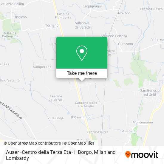 Auser -Centro della Terza Eta'- il Borgo map