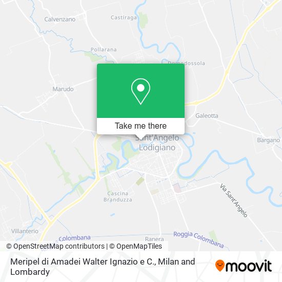 Meripel di Amadei Walter Ignazio e C. map