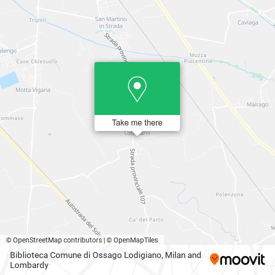 Biblioteca Comune di Ossago Lodigiano map