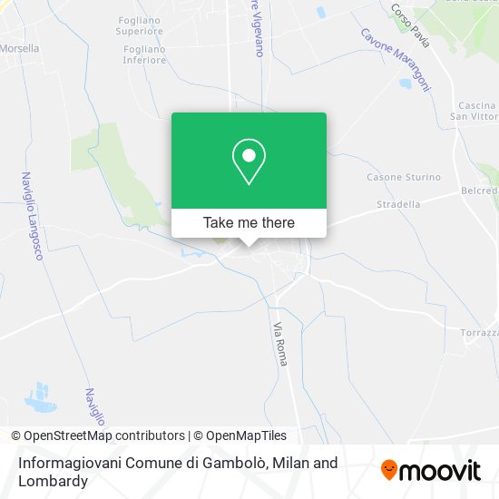 Informagiovani Comune di Gambolò map