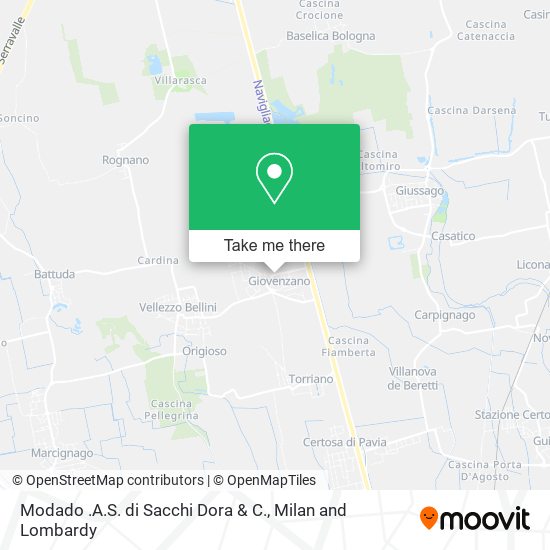 Modado .A.S. di Sacchi Dora & C. map