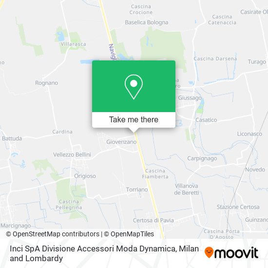 Inci SpA Divisione Accessori Moda Dynamica map