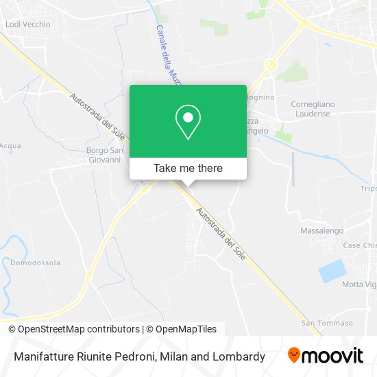 Manifatture Riunite Pedroni map
