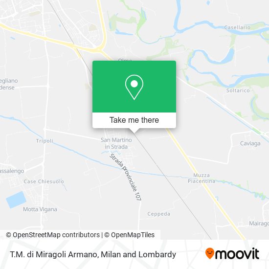 T.M. di Miragoli Armano map