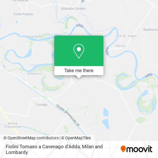 Fiolini Tomaso a Cavenago d'Adda map
