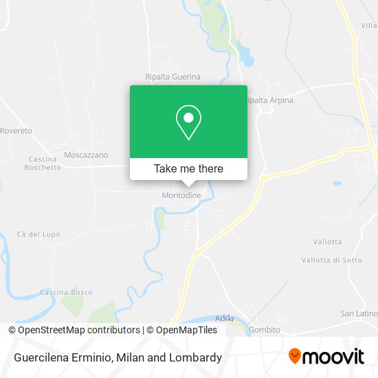 Guercilena Erminio map