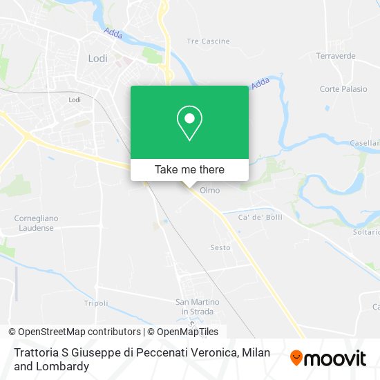 Trattoria S Giuseppe di Peccenati Veronica map
