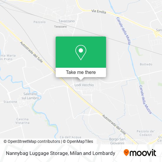 Nannybag Luggage Storage map