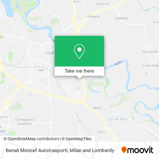 Benali Moncef Autotrasporti map