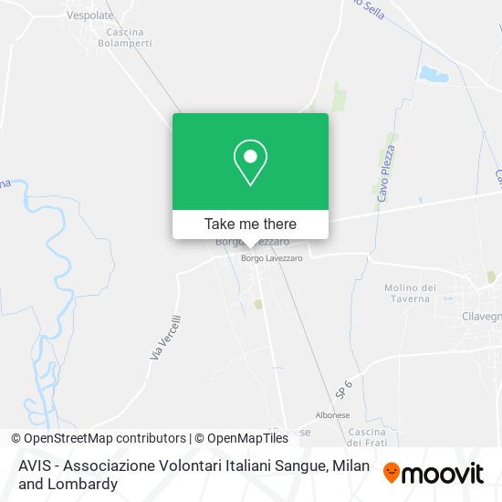 AVIS - Associazione Volontari Italiani Sangue map