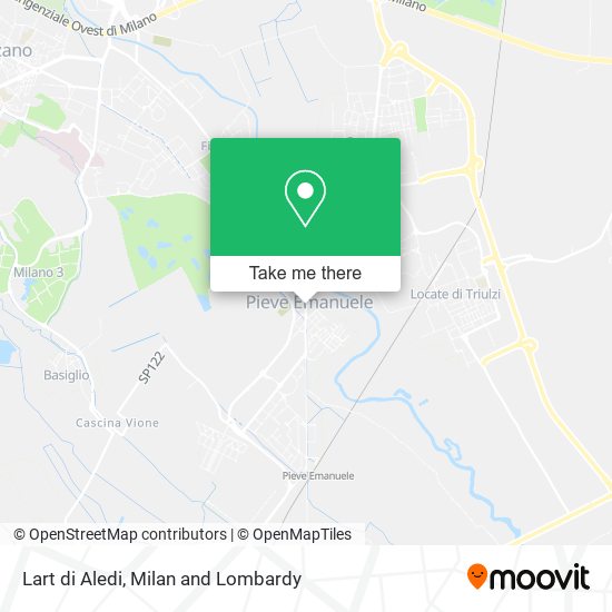 Lart di Aledi map