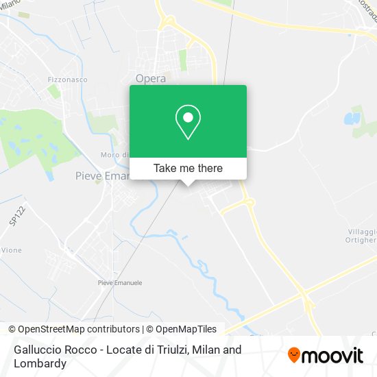 Galluccio Rocco - Locate di Triulzi map